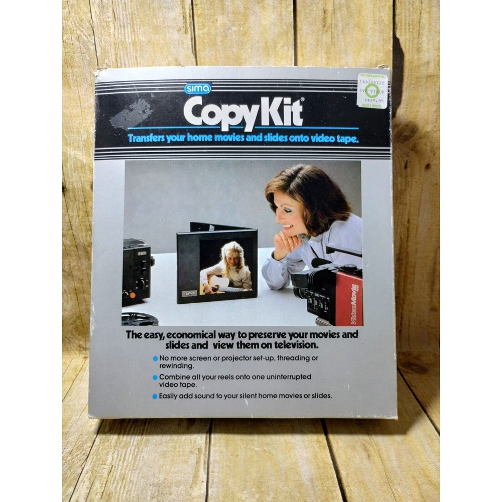 Vintage Sima CopyKit Transfers Copies Movies & Slides to Video Tape Complete